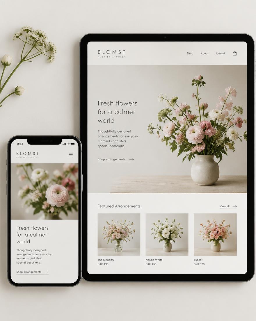 Demo-case: Blomsterbutik